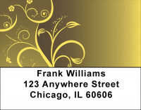 Floral Silhouette Address Labels | LBGEP-62