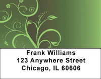 Floral Silhouette Address Labels | LBGEP-62