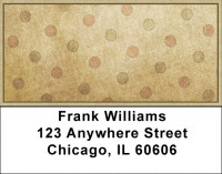 Linen Dots Address Labels | LBGEP-69