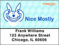 It's Happy Bunny Nice Mostly Address Labels | LBIHB-06
