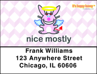 It's Happy Bunny Nice Mostly Address Labels | LBIHB-06