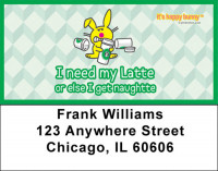 It's Happy Bunny Not-So-Guilty Pleasures Address Labels | LBIHB-07