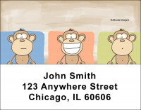 Jen Goode's Monkeys Address Labels | LBJEN-05