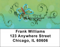 Butterfly Swirls Address Labels by Lorrie Weber | LBJHS-25