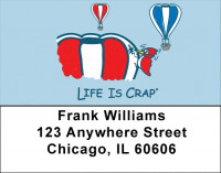 Because of Animals... Life Is Crap Address Labels  | LBLIC-05