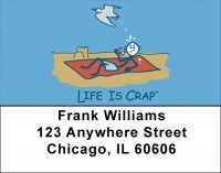 Because of Animals... Life Is Crap Address Labels  | LBLIC-05