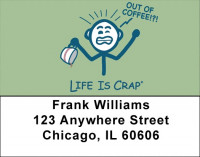 Without Coffee... Life Is Crap Address Labels  | LBLIC-06