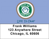 Without Coffee... Life Is Crap Address Labels  | LBLIC-06