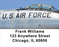 On Metal Air Force Address Labels | LBMIL-21