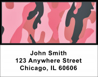 Camouflage - Pinks And Corals Address Labels | LBMIL-27