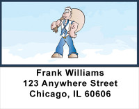 Navy Fun Address Labels | LBMIL-40