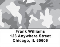 Multi-Color Camo Address Labels | LBMIL-91