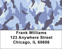Multi-Color Camo Address Labels | LBMIL-91