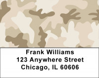 Multi-Color Camo Address Labels | LBMIL-91