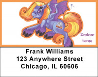 Purple and Green Mix - My Little Demon Address Labels | LBMLD-09