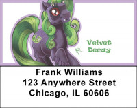 Purple and Green Mix - My Little Demon Address Labels | LBMLD-09