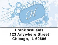 Stylish Monogram H Address Labels | LBMONO-03H