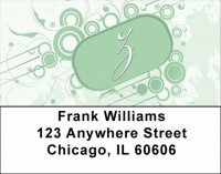 Stylish Monogram Z Address Labels | LBMONO-03Z