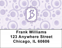 Bubbly Monogram B Address Labels | LBMONO-05B