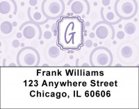 Bubbly Monogram G Address Labels | LBMONO-05G