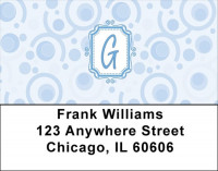 Bubbly Monogram G Address Labels | LBMONO-05G