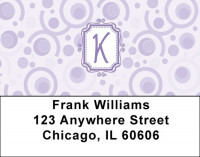 Bubbly Monogram K Address Labels | LBMONO-05K