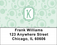 Bubbly Monogram K Address Labels | LBMONO-05K