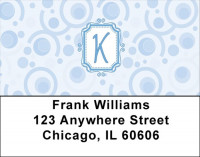 Bubbly Monogram K Address Labels | LBMONO-05K