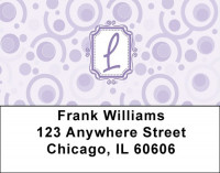 Bubbly Monogram L Address Labels | LBMONO-05L