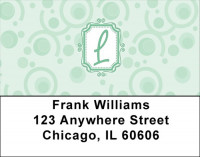 Bubbly Monogram L Address Labels | LBMONO-05L