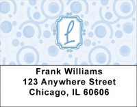 Bubbly Monogram L Address Labels | LBMONO-05L