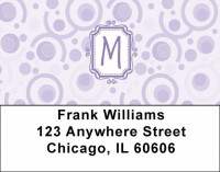 Bubbly Monogram M Address Labels | LBMONO-05M