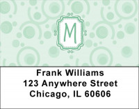 Bubbly Monogram M Address Labels | LBMONO-05M