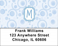 Bubbly Monogram M Address Labels | LBMONO-05M