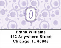Bubbly Monogram O Address Labels | LBMONO-05O