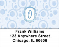 Bubbly Monogram O Address Labels | LBMONO-05O