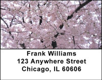 Cherry  Blossoms Address Labels | LBNAT-19