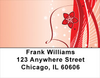 Filigree Floral And Lace Abstract Address Labels | LBNAT-70
