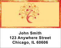 Four Season Trees Address Labels | LBNAT-73