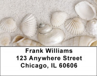 Pearly White Sea Shells Labels | LBNAT-75