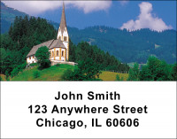 Country Churches Address Labels | LBREL-30