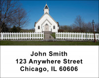 Country Churches Address Labels | LBREL-30