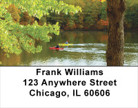 Serenity On The Kayak Address Labels | LBSAI-08