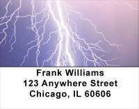 Electrical Storm Address Labels | LBSCE-38