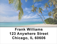 Palms On Beach Address Labels | LBSCE-54