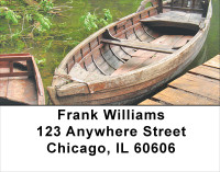 Vintage Fishing Boats Address Labels