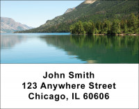 Mountain Lake Reflections Address Labels  | LBSCE-84