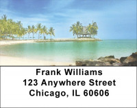 Escape to Paradise Beach Address Labels | LBSCE-91