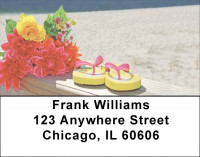 Flowers On The Beach Labels | LBSCE-96