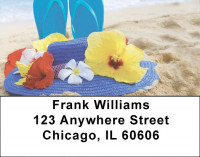 Flowers On The Beach Labels | LBSCE-96